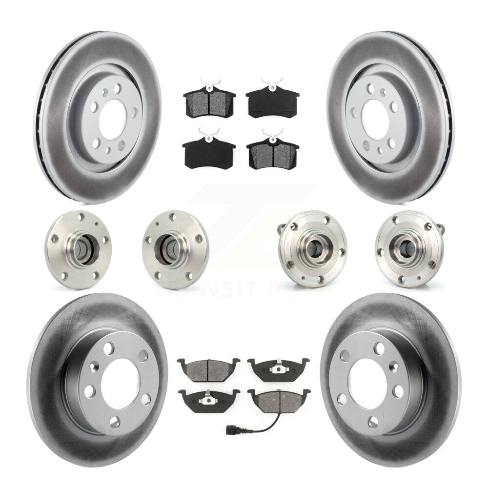 [Avant + Arrière] Kit d'ensemble roulement de roue et moyeu pour 2006 Volkswagen Jetta avec 280mm Diameter 7th 8th Digit Of VIN Is "9M" Or "1J" KBB-112052