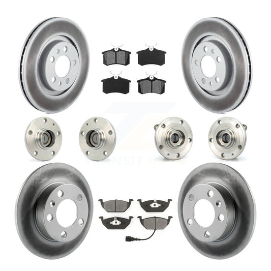 [Avant + Arrière] Kit d'ensemble roulement de roue et moyeu pour 2006 Volkswagen Jetta avec 280mm Diameter 7th 8th Digit Of VIN Is "9M" Or "1J" KBB-112052