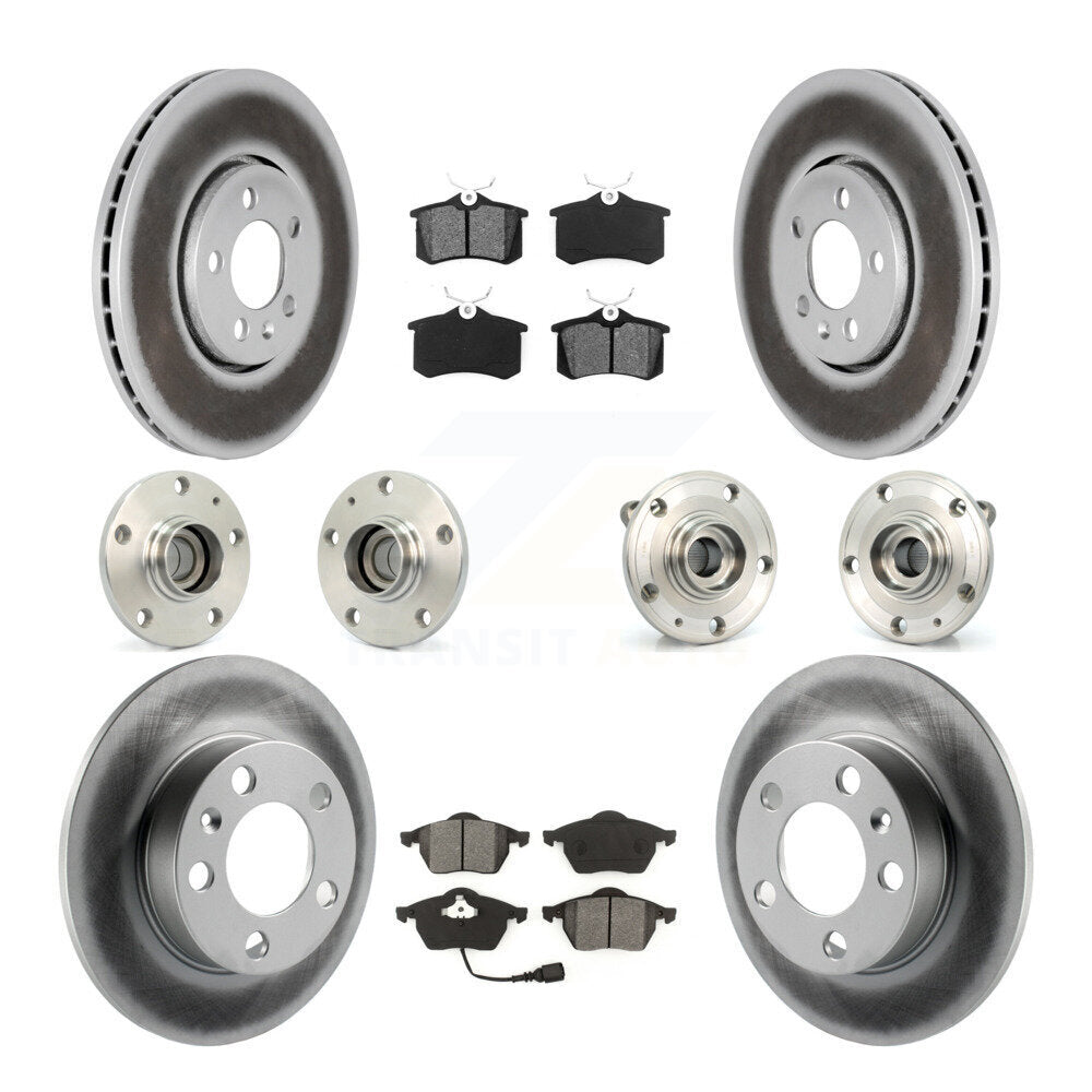 [Avant + Arrière] Kit d'ensemble roulement de roue et moyeu pour 2006 Volkswagen Jetta avec 288mm Diameter 7th 8th Digit Of VIN Is "9M" Or "1J" KBB-112053