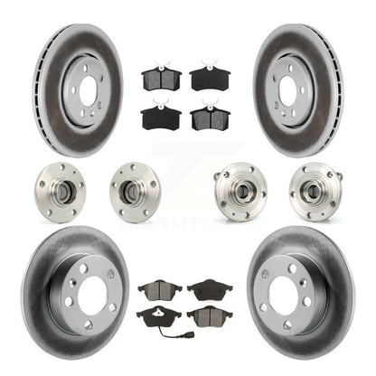 [Avant + Arrière] Kit d'ensemble roulement de roue et moyeu pour 2006 Volkswagen Jetta avec 288mm Diameter 7th 8th Digit Of VIN Is "9M" Or "1J" KBB-112053