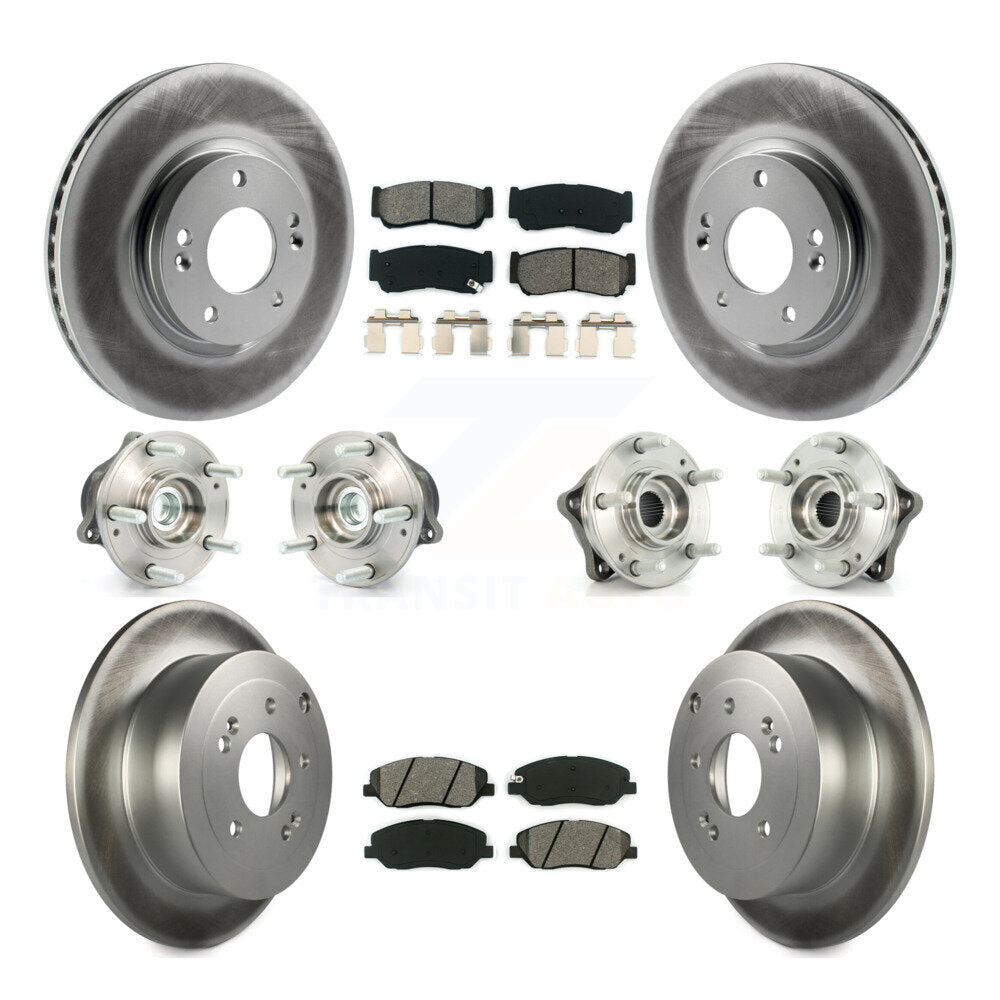 [Avant + Arrière] Kit d'ensemble roulement de roue et moyeu pour 2007-2009 Hyundai Santa Fe FWD KBB-112069