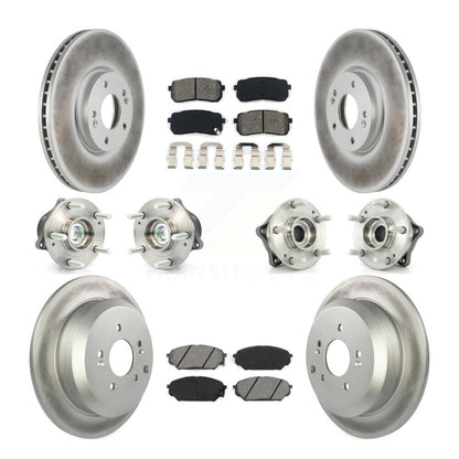 [Avant + Arrière] Kit d'ensemble roulement de roue et moyeu pour 2007-2012 Hyundai Veracruz FWD avec ABS Brakes KBB-112070