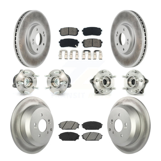 [Avant + Arrière] Kit d'ensemble roulement de roue et moyeu pour 2007-2012 Hyundai Veracruz FWD avec ABS Brakes KBB-112070