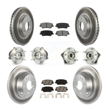 [Avant + Arrière] Kit d'ensemble roulement de roue et moyeu pour Kia Sorento Hyundai Santa Fe avec ABS Brakes FWD KBB-112071 par Transit Auto