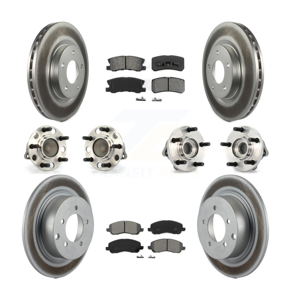 [Avant + Arrière] Kit d'ensemble roulement de roue et moyeu pour Chrysler Dodge Avenger Sebring 200 avec 302mm Diameter Rotor KBB-112083