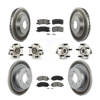 [Avant + Arrière] Kit d'ensemble roulement de roue et moyeu pour Chrysler Dodge Avenger Sebring 200 avec 302mm Diameter Rotor KBB-112083