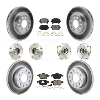 [Avant + Arrière] Kit d'ensemble roulement de roue et moyeu pour 2006-2009 Volkswagen Rabbit 4 Bolt Mounting Flange KBB-112087 par Transit Auto