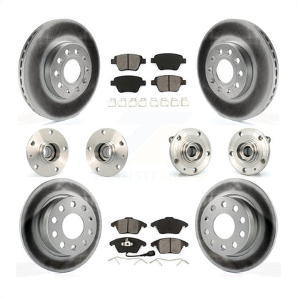 [Avant + Arrière] Kit d'ensemble roulement de roue et moyeu pour 2013 Volkswagen Beetle 2.5L avec 253mm Diameter Rotor KBB-112089 par Transit Auto