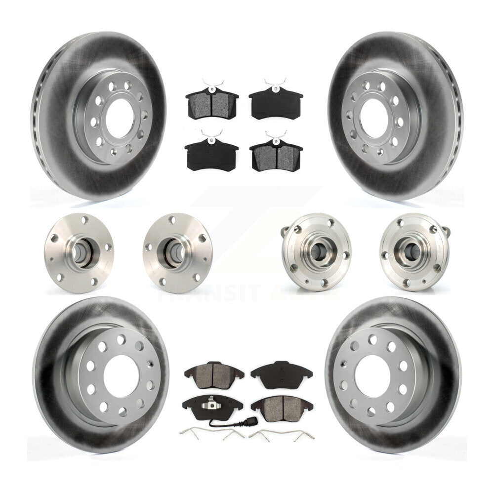 [Avant + Arrière] Kit d'ensemble roulement de roue et moyeu pour 2014 Volkswagen Beetle Base Highline Comfortline avec 2.5L avec 253mm Diameter KBB-112090