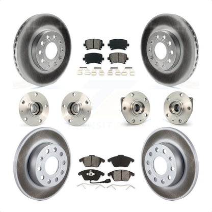 [Avant + Arrière] Kit d'ensemble roulement de roue et moyeu pour 2006-2009 Volkswagen Rabbit 3 Bolt Mounting Flange KBB-112097 par Transit Auto