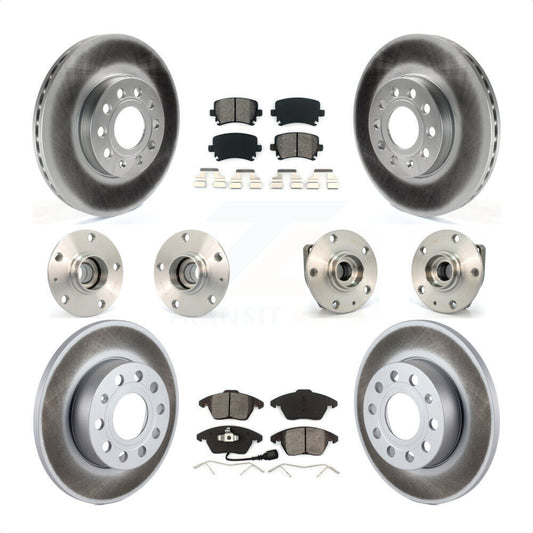 [Avant + Arrière] Kit d'ensemble roulement de roue et moyeu pour 2006-2009 Volkswagen Rabbit 3 Bolt Mounting Flange KBB-112097 par Transit Auto