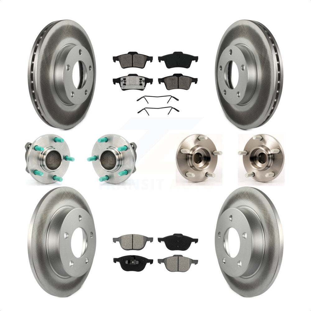 [Avant + Arrière] Kit d'ensemble roulement de roue et moyeu pour Mazda 3 2.0L avec Non-ABS KBB-112104 par Transit Auto