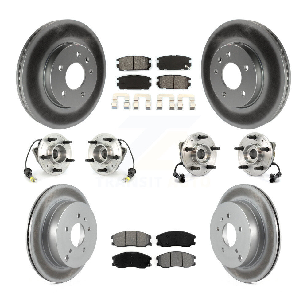 [Avant + Arrière] Kit d'ensemble roulement de roue et moyeu pour Chevrolet Equinox Saturn Vue Captiva Sport Pontiac Torrent Suzuki XL-7 KBB-112111
