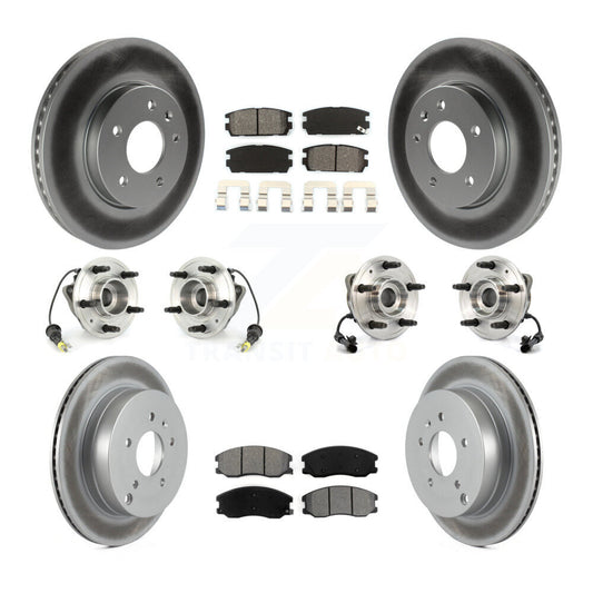 [Avant + Arrière] Kit d'ensemble roulement de roue et moyeu pour Chevrolet Equinox Saturn Vue Captiva Sport Pontiac Torrent Suzuki XL-7 KBB-112111