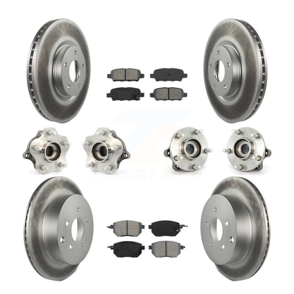 [Avant + Arrière] Kit d'ensemble roulement de roue et moyeu pour 2003-2004 Nissan Murano AWD KBB-112115