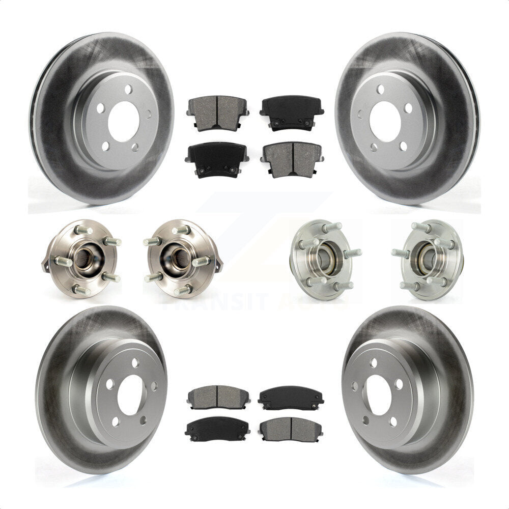 [Avant + Arrière] Kit d'ensemble roulement de roue et moyeu pour Dodge Charger Chrysler 300 Challenger KBB-112117 par Transit Auto