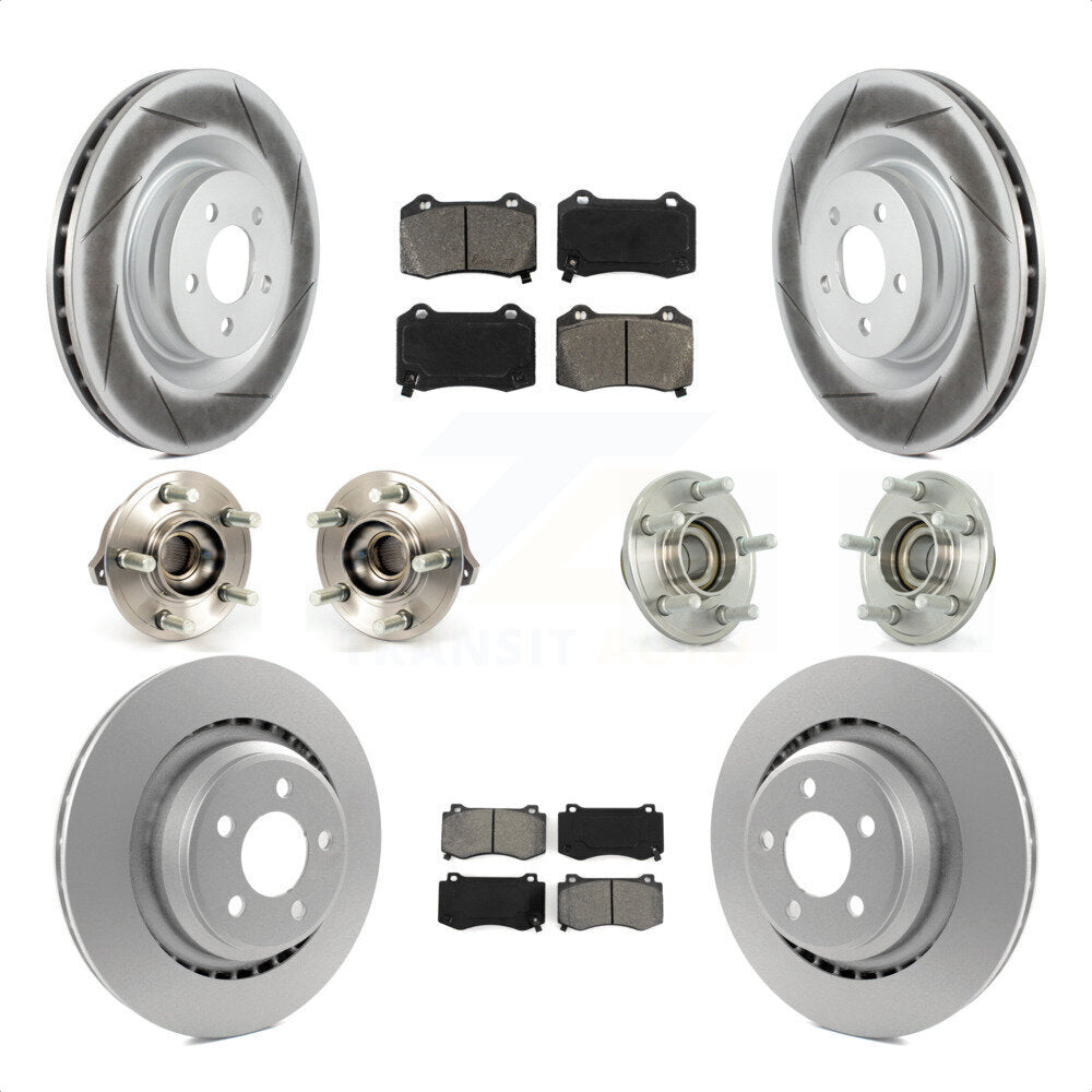 [Avant + Arrière] Kit d'ensemble roulement de roue et moyeu pour Dodge Charger Chrysler 300 Challenger KBB-112120 par Transit Auto