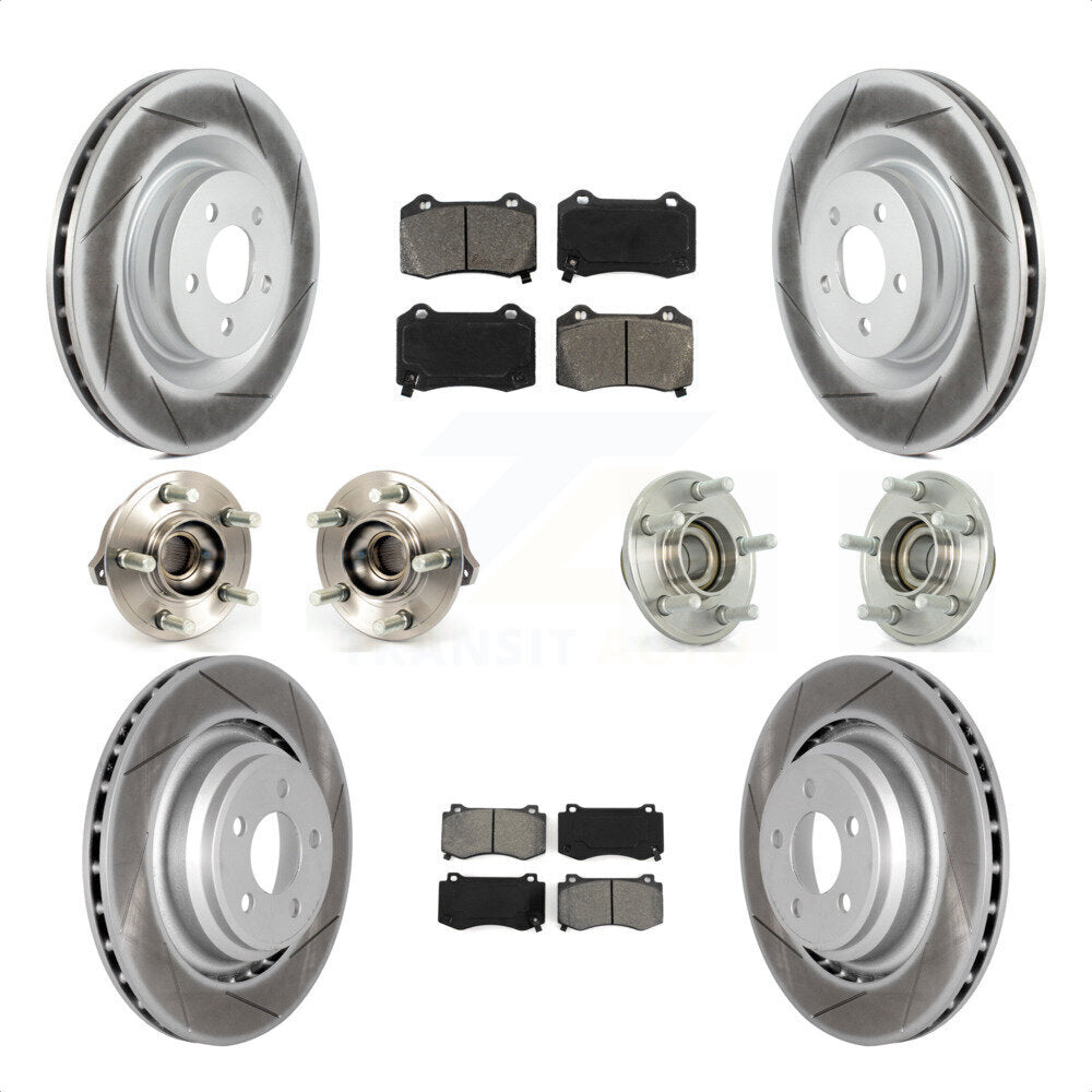 [Avant + Arrière] Kit d'ensemble roulement de roue et moyeu pour Dodge Charger Chrysler 300 Challenger KBB-112121 par Transit Auto