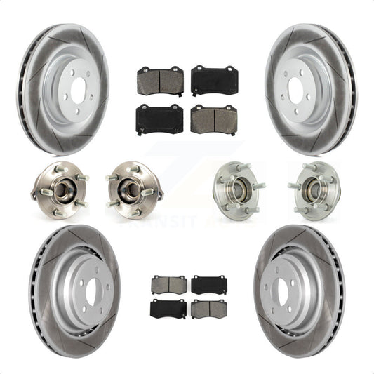 [Avant + Arrière] Kit d'ensemble roulement de roue et moyeu pour Dodge Charger Chrysler 300 Challenger KBB-112121 par Transit Auto