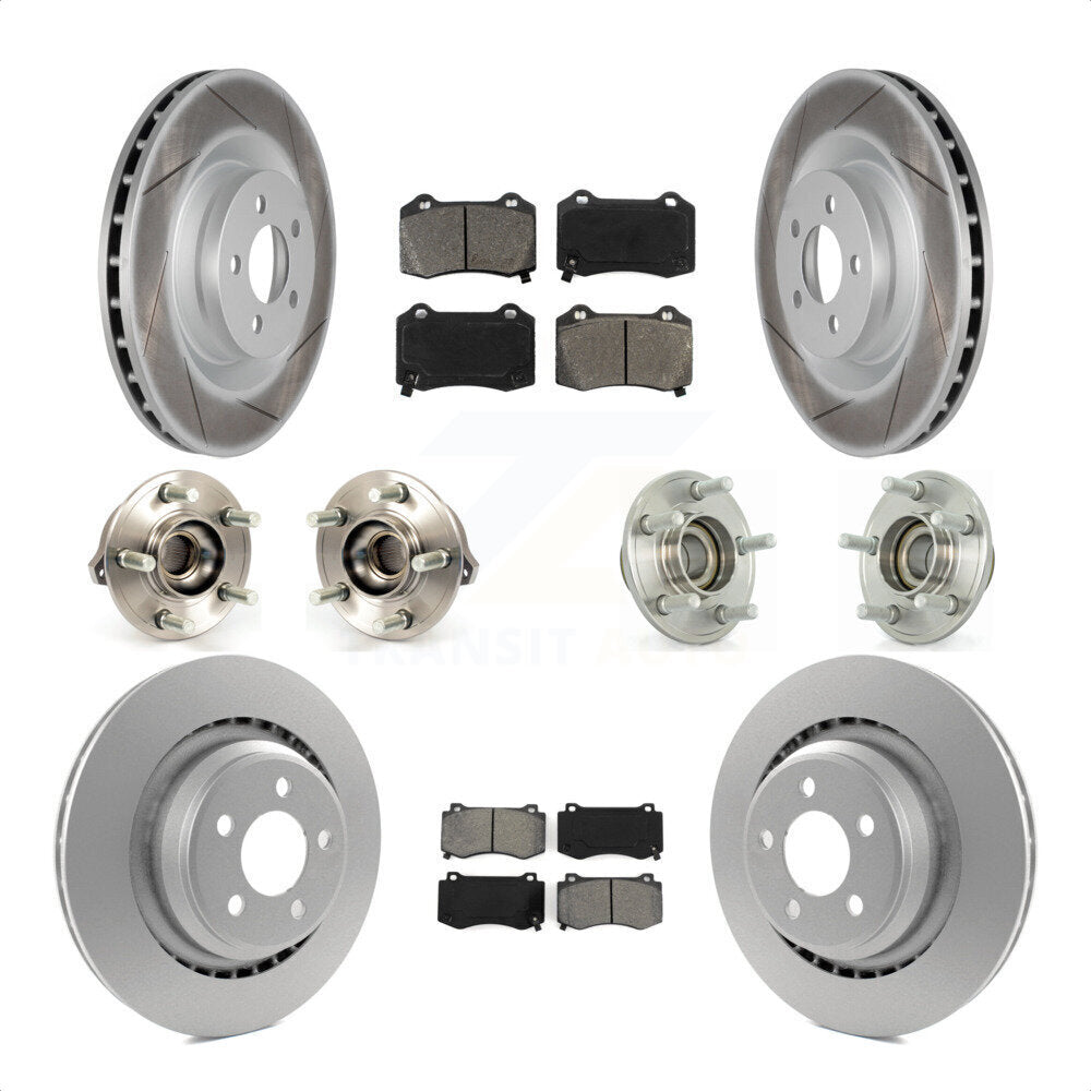 [Avant + Arrière] Kit d'ensemble roulement de roue et moyeu pour Dodge Charger Chrysler 300 Challenger KBB-112122 par Transit Auto