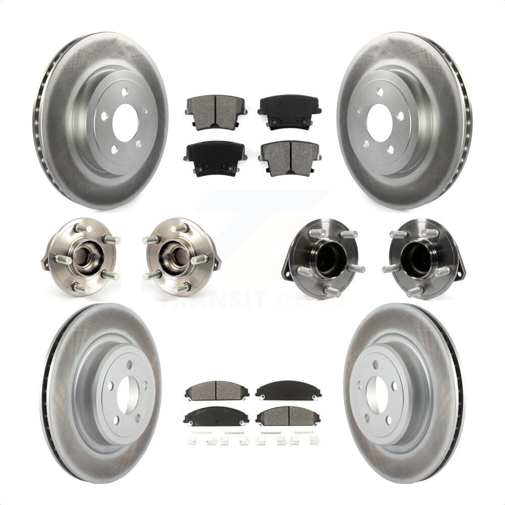 [Avant + Arrière] Kit d'ensemble roulement de roue et moyeu pour 2012-2013 Dodge Charger R T SE avec RWD 5.7L avec Police Package KBB-112129 par Transit Auto