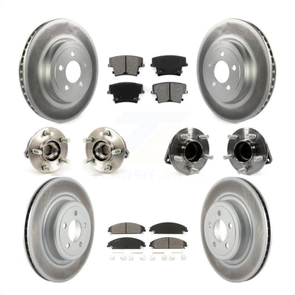 [Avant + Arrière] Kit d'ensemble roulement de roue et moyeu pour 2012-2013 Dodge Charger R T SE avec RWD 5.7L avec Police Package KBB-112129 par Transit Auto