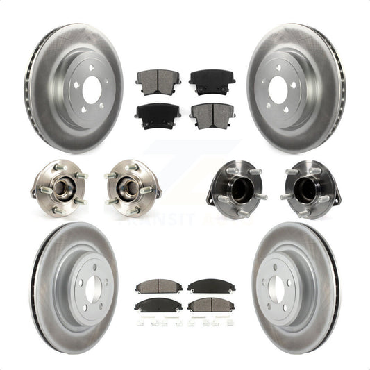 [Avant + Arrière] Kit d'ensemble roulement de roue et moyeu pour 2012-2013 Dodge Charger R T SE avec RWD 5.7L avec Police Package KBB-112129 par Transit Auto