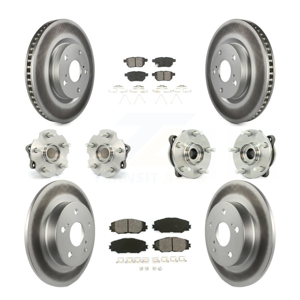 [Avant + Arrière] Kit d'ensemble roulement de roue et moyeu pour 2011-2016 Scion tC Manual transmission KBB-112139
