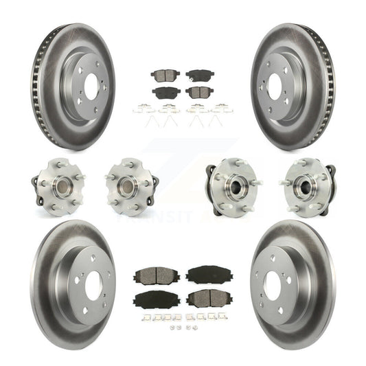 [Avant + Arrière] Kit d'ensemble roulement de roue et moyeu pour 2011-2016 Scion tC Manual transmission KBB-112139