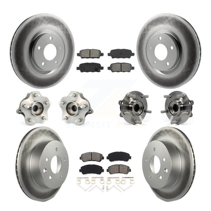 [Avant + Arrière] Kit d'ensemble roulement de roue et moyeu pour 2014 Nissan Juke Nismo RS avec AWD To 04 14 KBB-112142