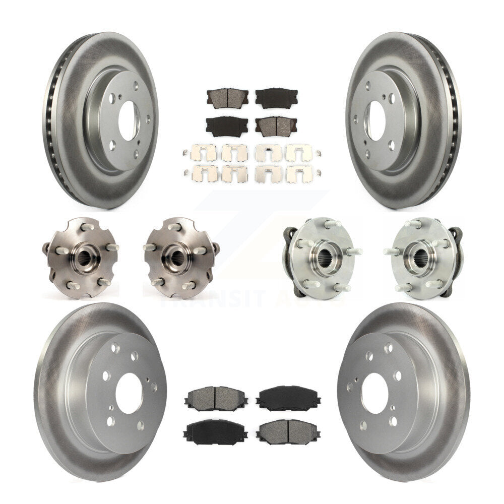 [Avant + Arrière] Kit d'ensemble roulement de roue et moyeu pour 2013-2018 Toyota RAV4 LE avec AWD KBB-112147