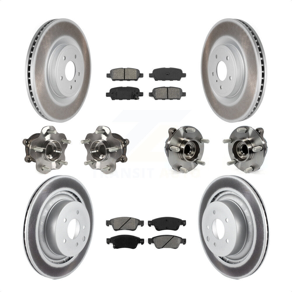 [Avant + Arrière] Kit d'ensemble roulement de roue et moyeu pour 2014 INFINITI Q60 Sport avec RWD sans Package KBB-112154 par Transit Auto