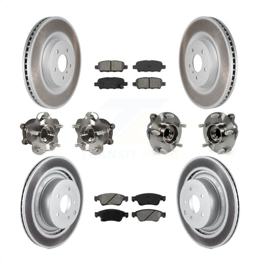 [Avant + Arrière] Kit d'ensemble roulement de roue et moyeu pour 2014 INFINITI Q60 Sport avec RWD sans Package KBB-112154 par Transit Auto
