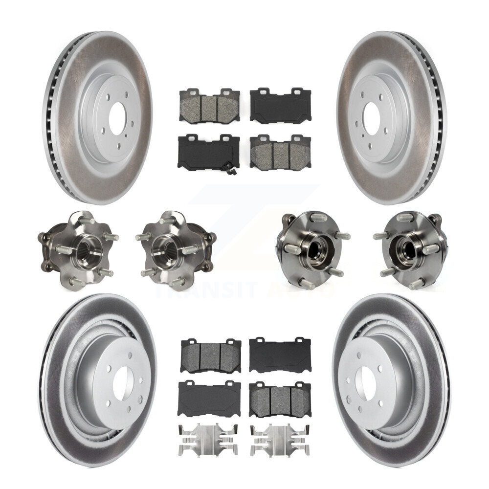 [Avant + Arrière] Kit d'ensemble roulement de roue et moyeu pour INFINITI G37 Nissan 370Z Q60 KBB-112155
