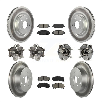 [Avant + Arrière] Kit d'ensemble roulement de roue et moyeu pour INFINITI Q50 Base Premium avec RWD KBB-112157 par Transit Auto