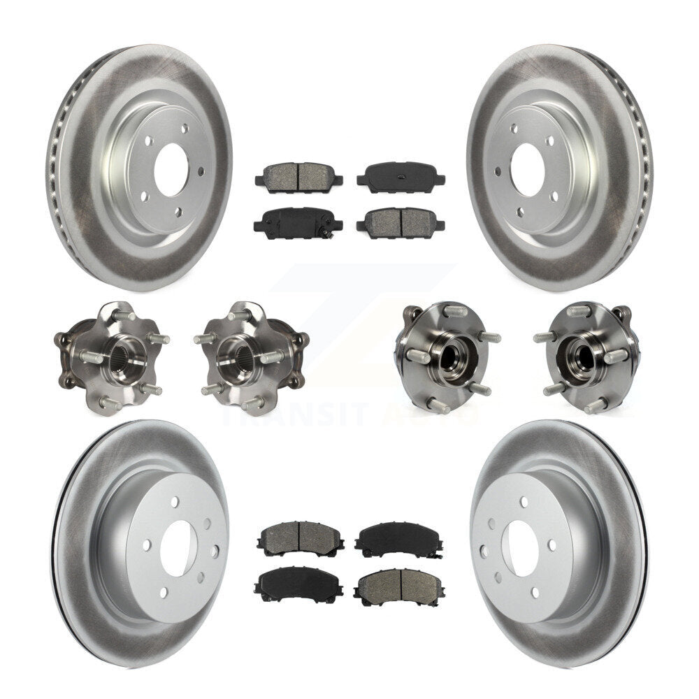 [Avant + Arrière] Kit d'ensemble roulement de roue et moyeu pour 2016-2017 INFINITI QX50 RWD KBB-112158