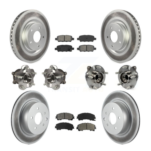 [Avant + Arrière] Kit d'ensemble roulement de roue et moyeu pour 2016-2017 INFINITI QX50 RWD KBB-112158