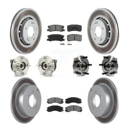 [Avant + Arrière] Kit d'ensemble roulement de roue et moyeu pour 2010-2011 Mitsubishi Lancer Ralliart Sportback avec AWD KBB-112167