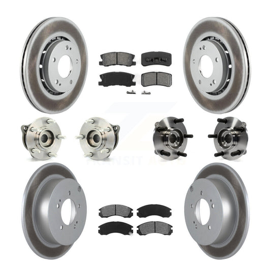 [Avant + Arrière] Kit d'ensemble roulement de roue et moyeu pour 2010-2011 Mitsubishi Lancer Ralliart Sportback avec AWD KBB-112167
