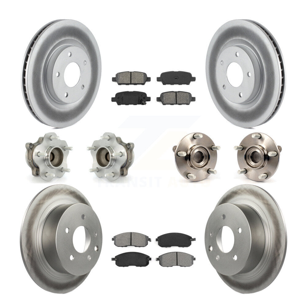[Avant + Arrière] Kit d'ensemble roulement de roue et moyeu pour 2007-2012 Nissan Sentra SE-R avec 2.5L KBB-112168