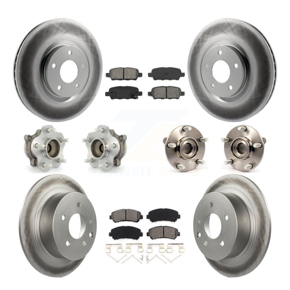 [Avant + Arrière] Kit d'ensemble roulement de roue et moyeu pour 2007-2012 Nissan Sentra SE-R Spec V avec 2.5L KBB-112169