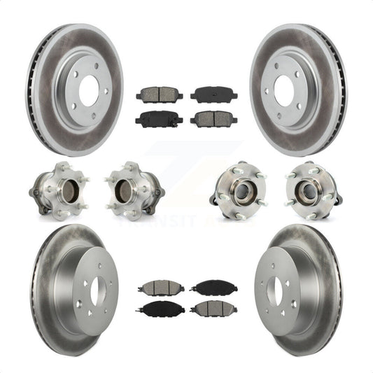 [Avant + Arrière] Kit d'ensemble roulement de roue et moyeu pour 2016 Nissan Pathfinder FWD From 11 15 KBB-112171 par Transit Auto