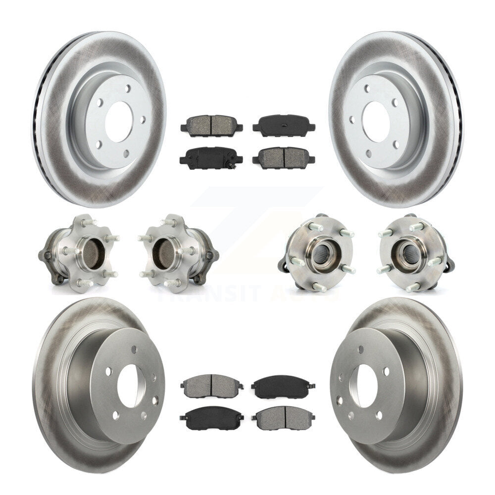 [Avant + Arrière] Kit d'ensemble roulement de roue et moyeu pour Nissan Altima KBB-112172