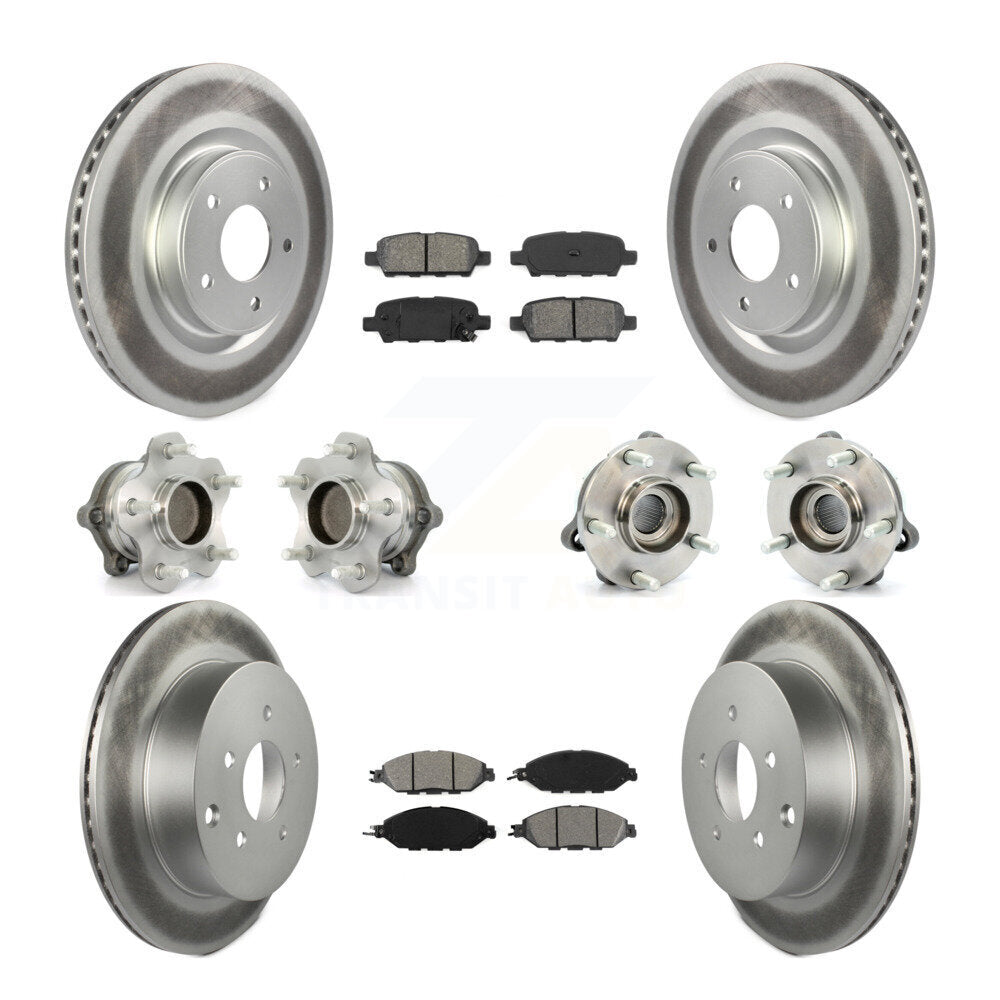 [Avant + Arrière] Kit d'ensemble roulement de roue et moyeu pour Nissan Pathfinder Murano INFINITI QX60 JX35 FWD KBB-112175