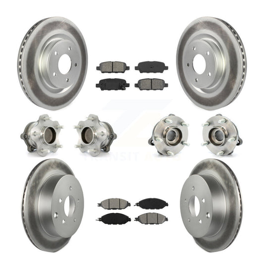[Avant + Arrière] Kit d'ensemble roulement de roue et moyeu pour Nissan Pathfinder Murano INFINITI QX60 JX35 FWD KBB-112175