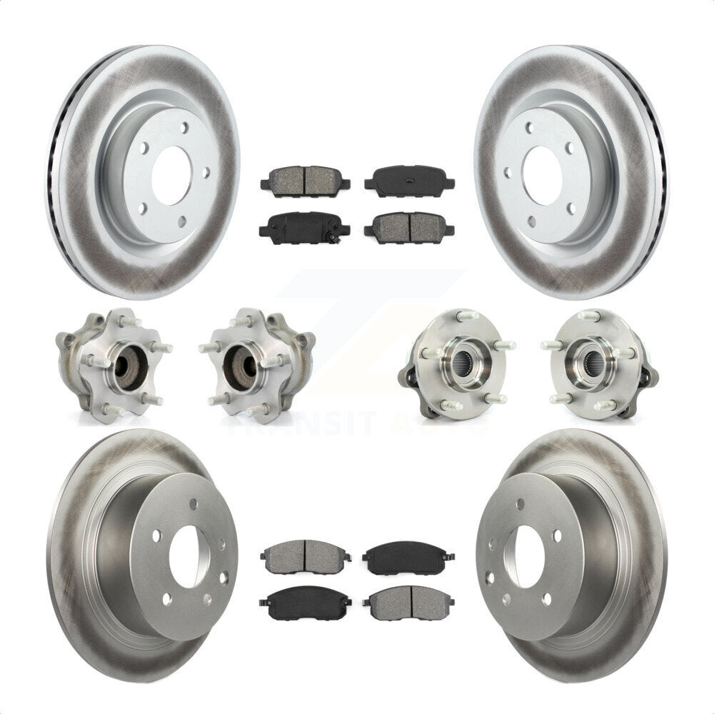 [Avant + Arrière] Kit d'ensemble roulement de roue et moyeu pour 2007 Nissan Altima 2.5L avec Non-ABS KBB-112177 par Transit Auto