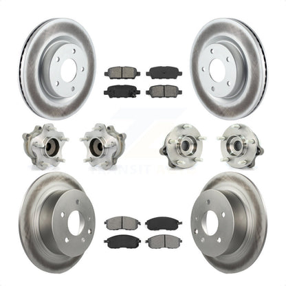 [Avant + Arrière] Kit d'ensemble roulement de roue et moyeu pour 2007 Nissan Altima 2.5L avec Non-ABS KBB-112177 par Transit Auto