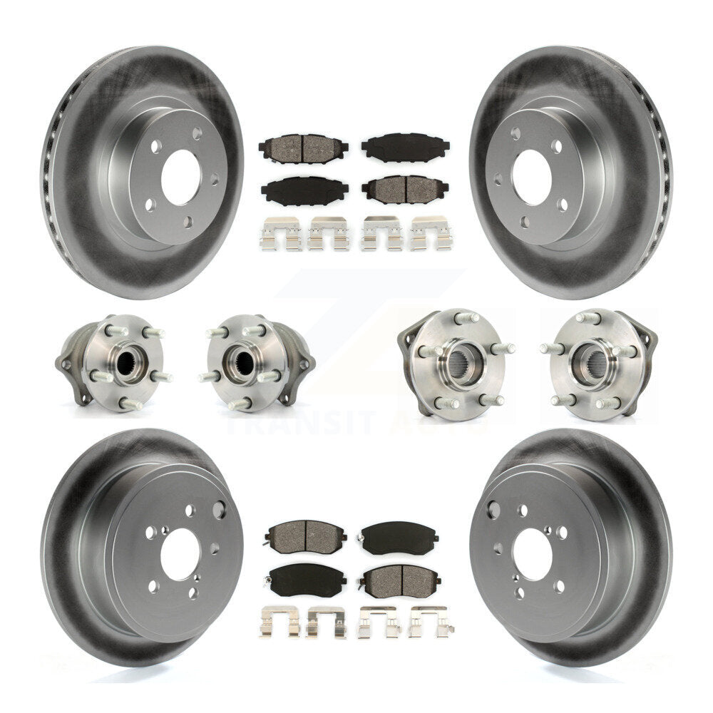 [Avant + Arrière] Kit d'ensemble roulement de roue et moyeu pour 2011 Subaru Impreza Outback Sport 2.5i Premium KBB-112179