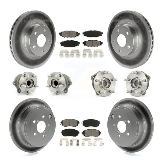 [Avant + Arrière] Kit d'ensemble roulement de roue et moyeu pour 2011 Subaru Impreza Outback Sport 2.5i Premium KBB-112179