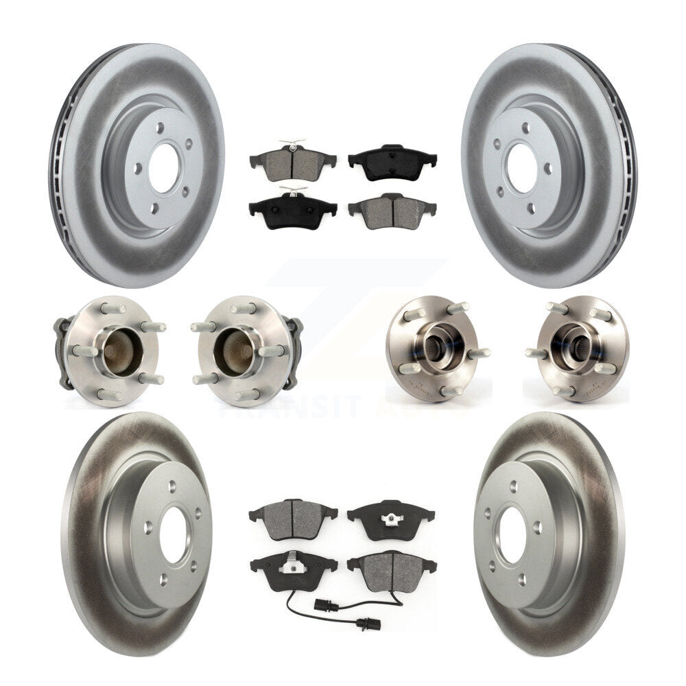 [Avant + Arrière] Kit d'ensemble roulement de roue et moyeu pour Volvo S40 C70 V50 avec 320mm Diameter Rotor KBB-112191